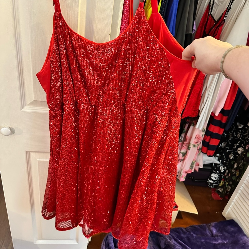 Torrid Sparkling Red Sequin Dress - Picture 3 of 3